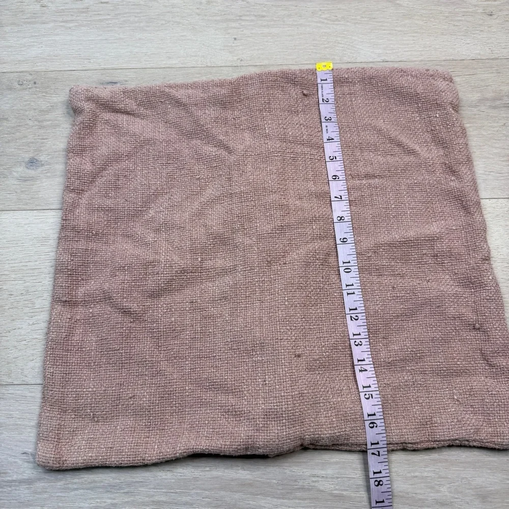 West Elm Blush Knit Textile Pillow Cover